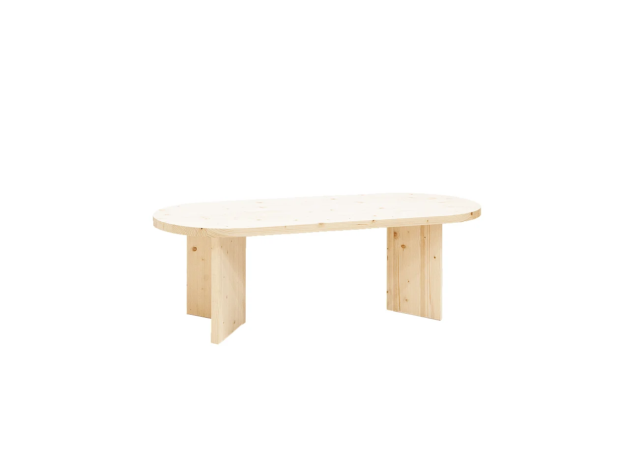 Table basse en bois de sapin naturel 120x40cm - OSAKA - DECOWOOD