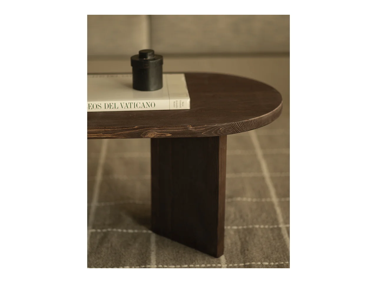 Table basse en bois de sapin marron 120x40cm - OSAKA - DECOWOOD