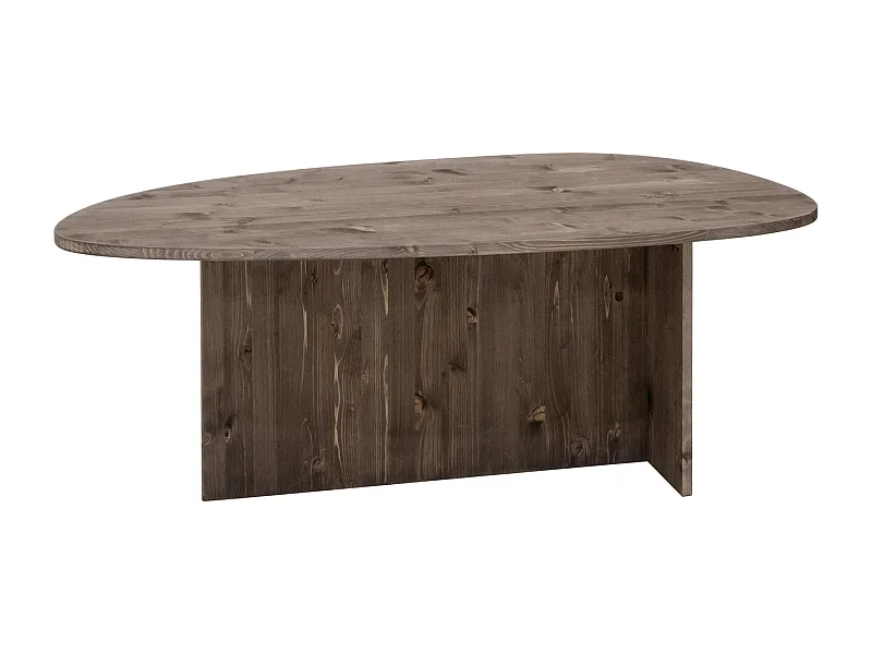 Table basse en bois de sapin marron 128,6x43,25cm - MUR - DECOWOOD