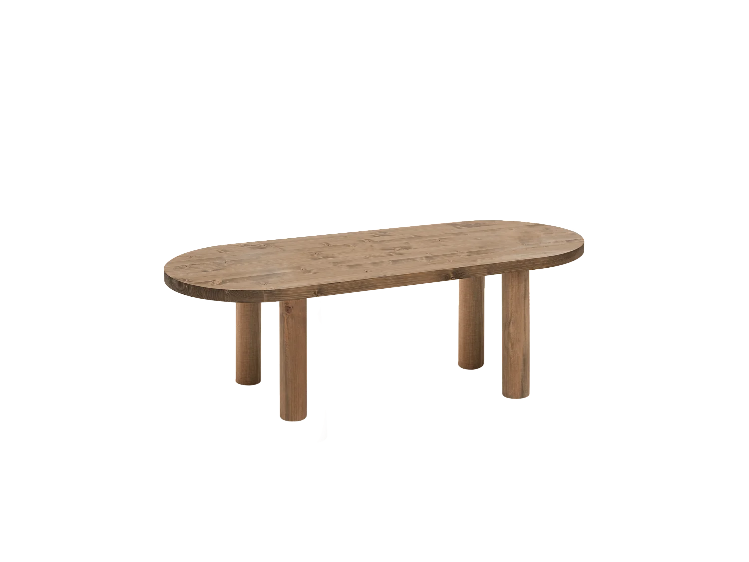 Table basse en bois vieilli 120x40cm - GINA - DECOWOOD