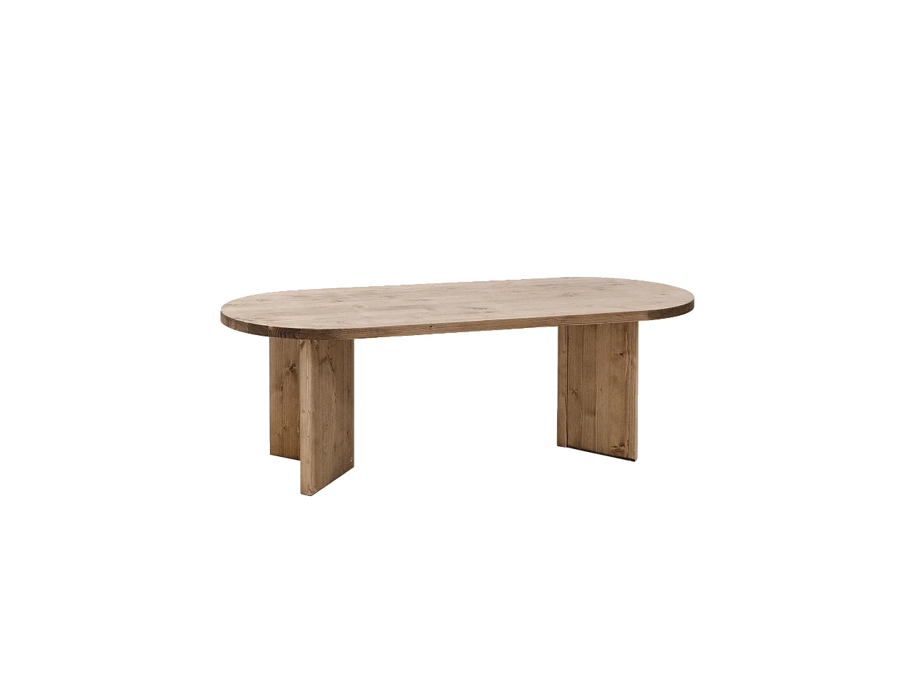 Table basse en bois de sapin vieilli 120x40cm - OSAKA - DECOWOOD
