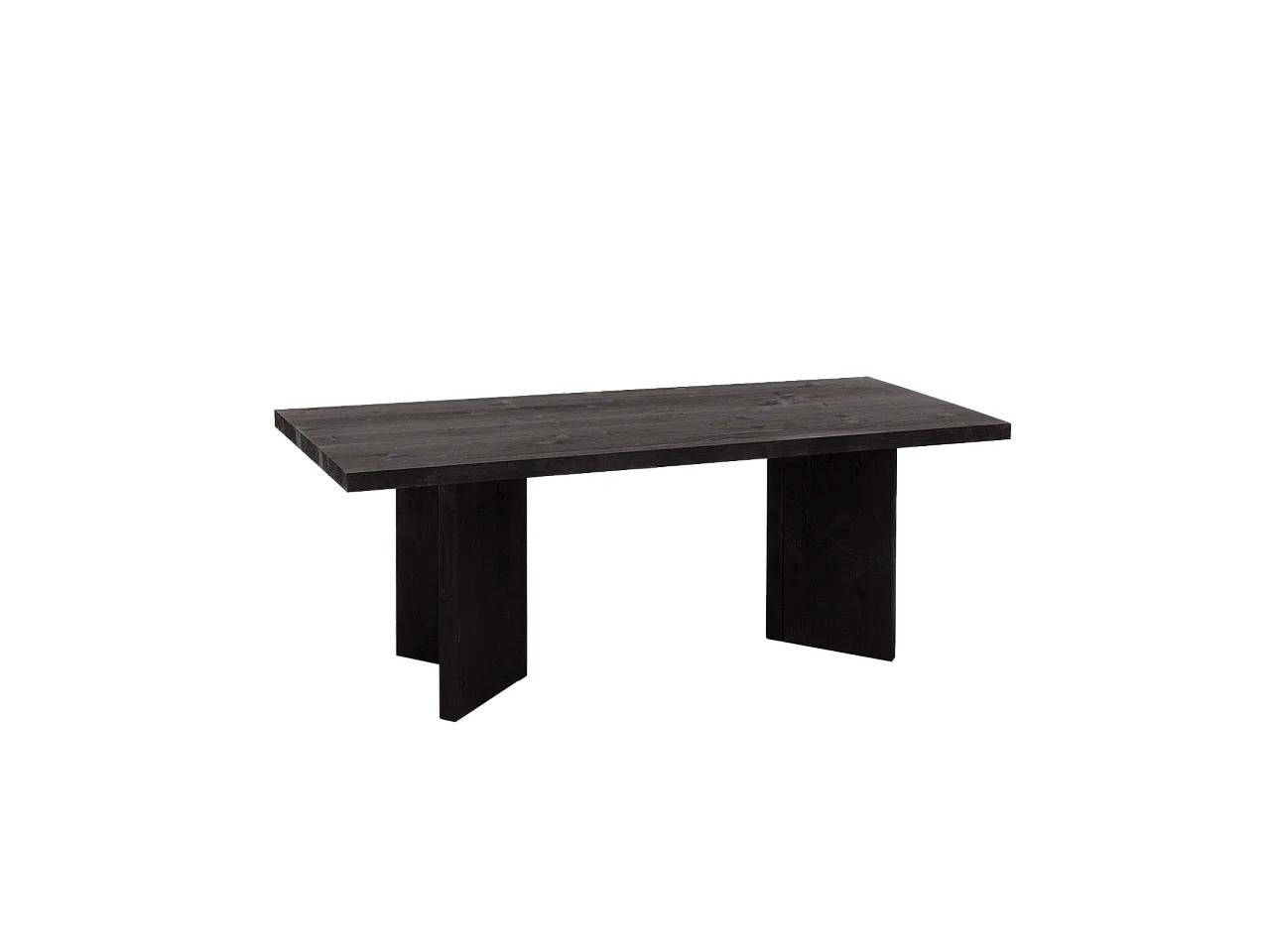 Tavolo basso in legno massello in tono nero 120x40cm - KYOTO - DECOWOOD