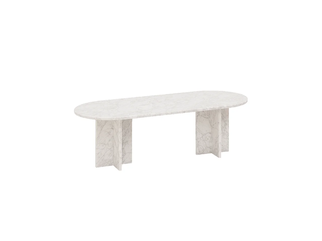 Mesa de centro de mármol DECOWOOD de 120x50cm - TOSCANA - DECOWOOD