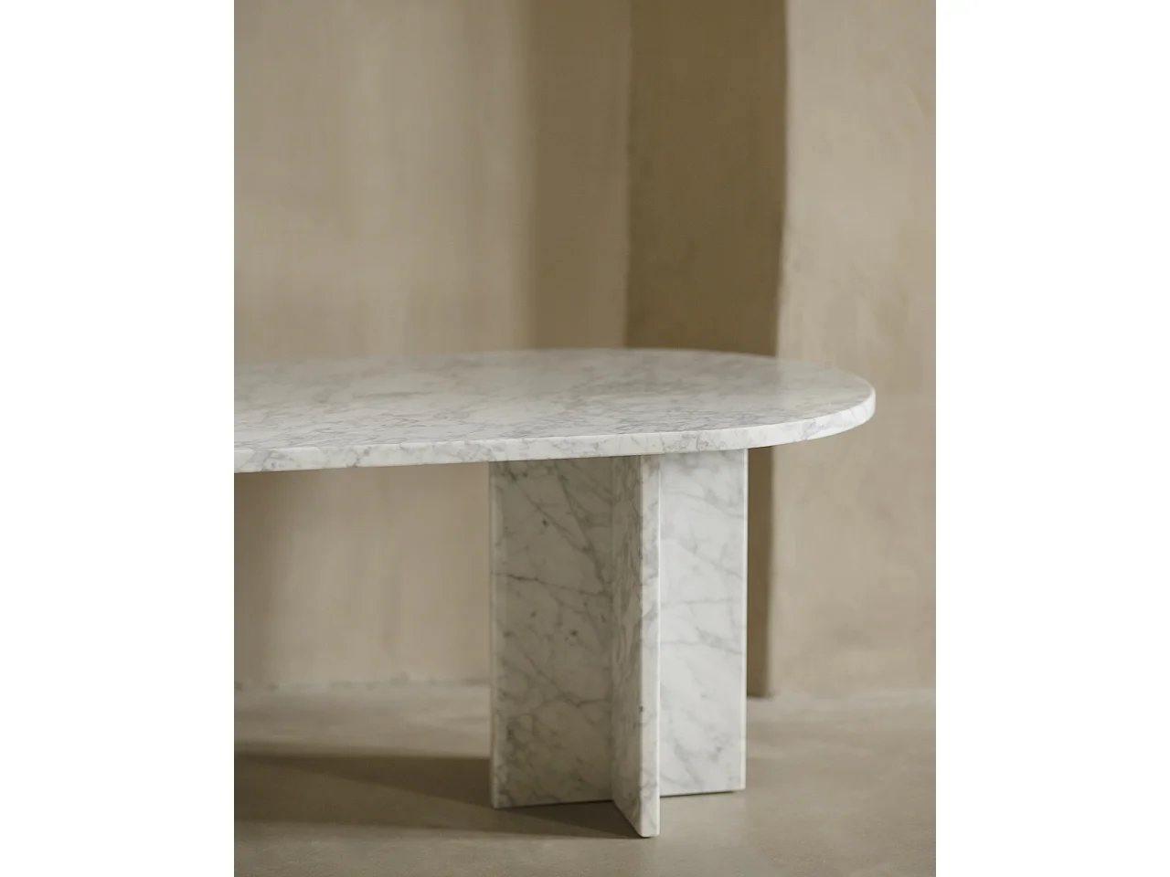 Mesa de centro de mármol DECOWOOD de 120x50cm - TOSCANA - DECOWOOD