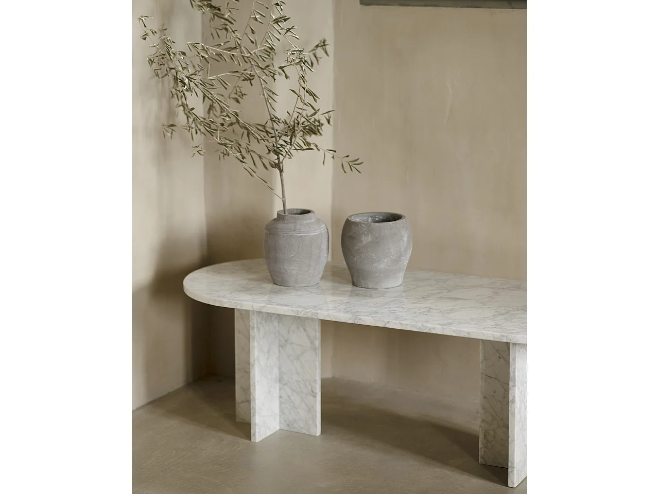 Mesa de centro de mármol DECOWOOD de 120x50cm - TOSCANA - DECOWOOD