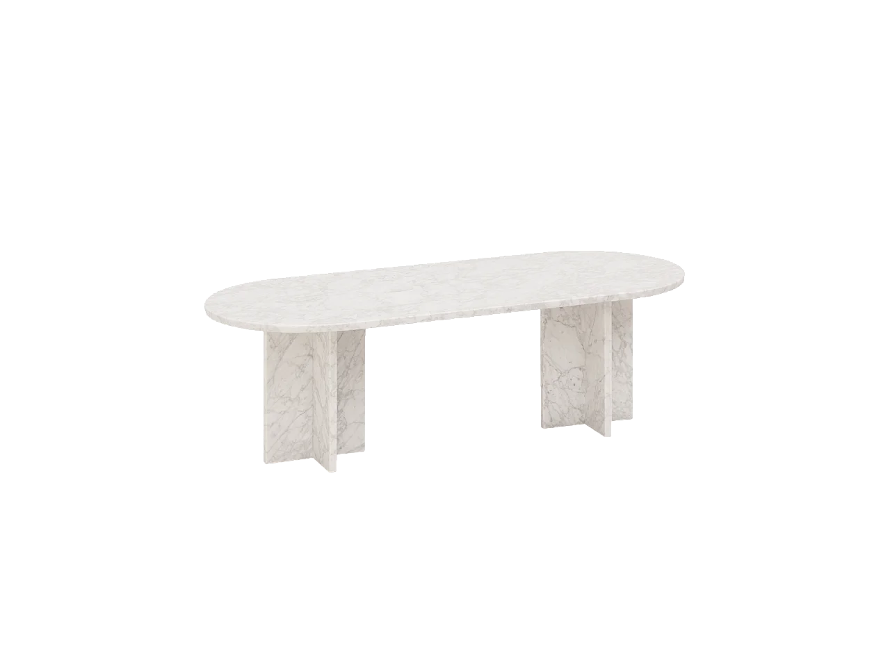 Mesa de centro de mármol DECOWOOD de 120x50cm - TOSCANA - DECOWOOD