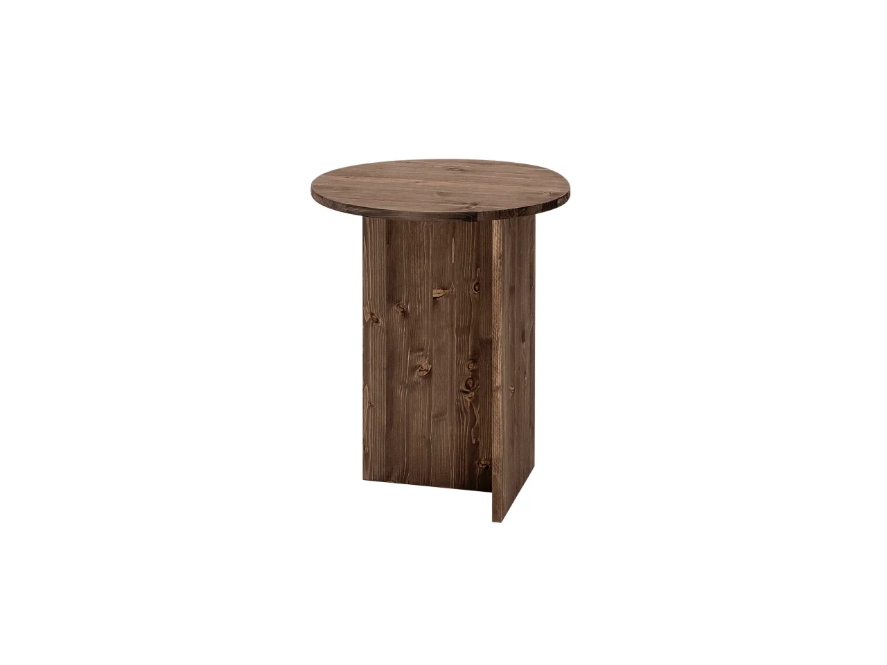Table basse en bois de sapin marron 49,7x60cm - MUR - DECOWOOD