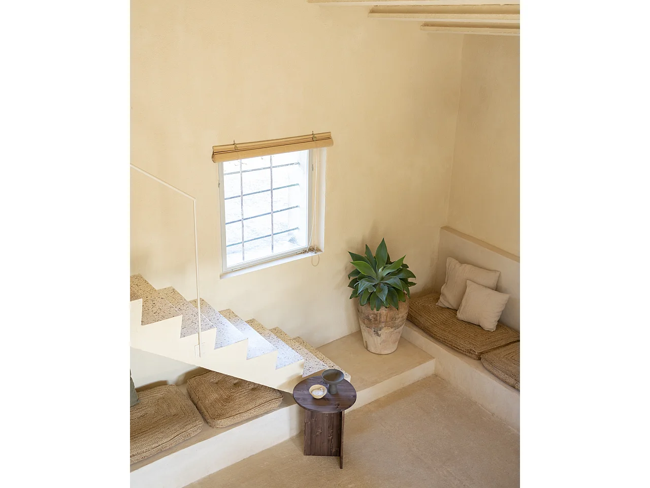 Table basse en bois de sapin marron 49,7x60cm - MUR - DECOWOOD