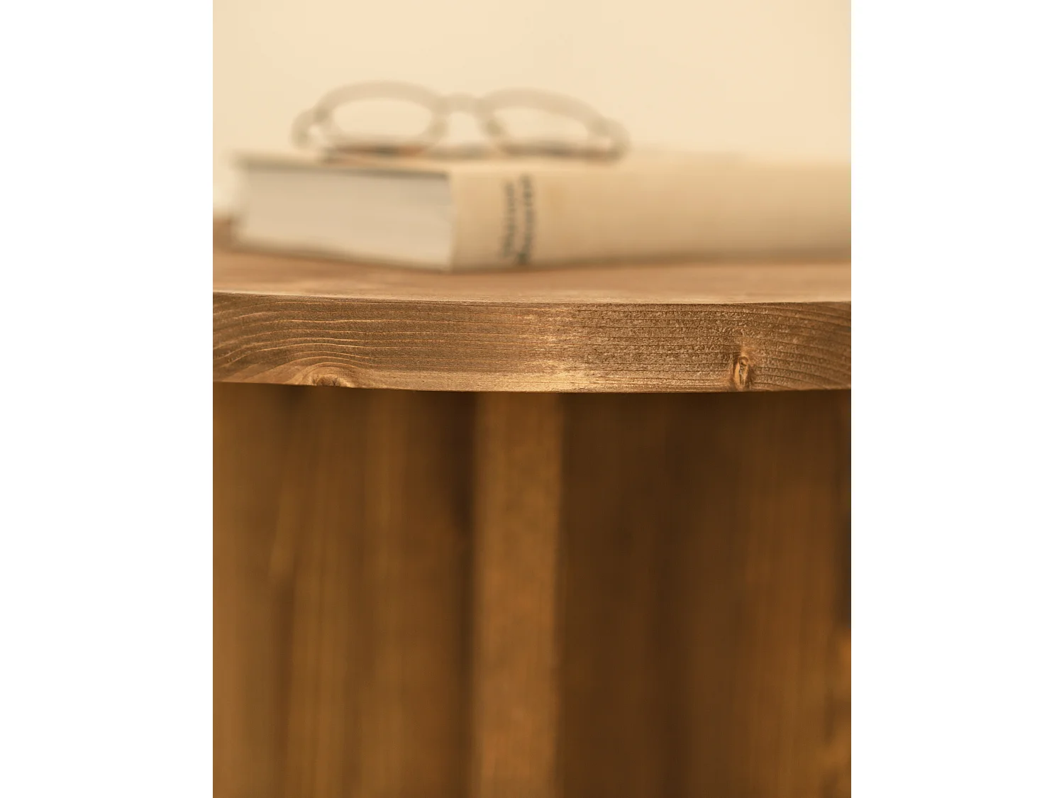 Ensemble 2 tables en bois de sapin vieilli 80x30cm - TOKYO - DECOWOOD