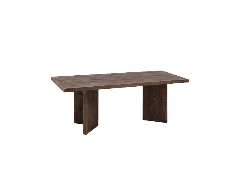 Table basse en bois de sapin en marron 120x50cm - KYOTO - DECOWOOD