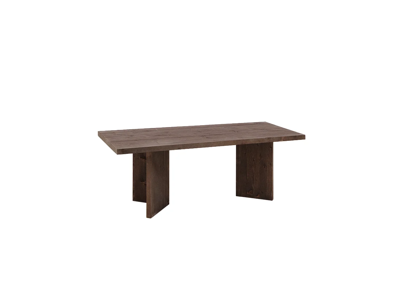 Table basse en bois de sapin en marron 120x50cm - KYOTO - DECOWOOD