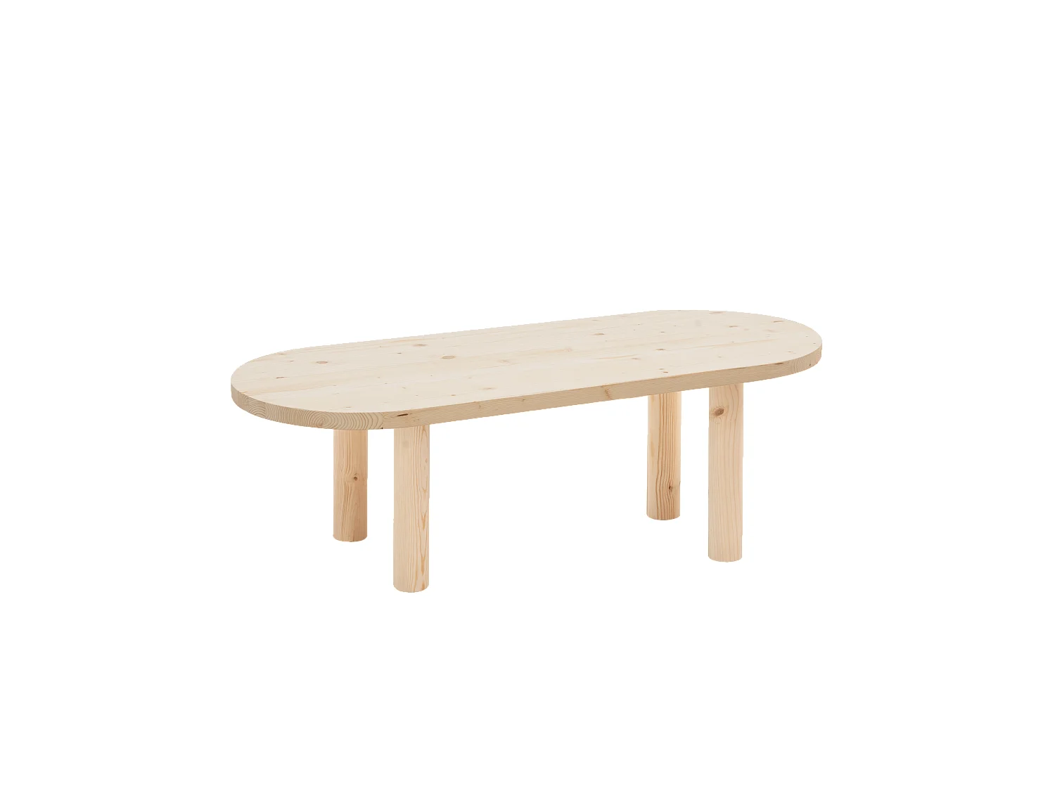 Table basse en bois naturel 120x40cm - GINA - DECOWOOD