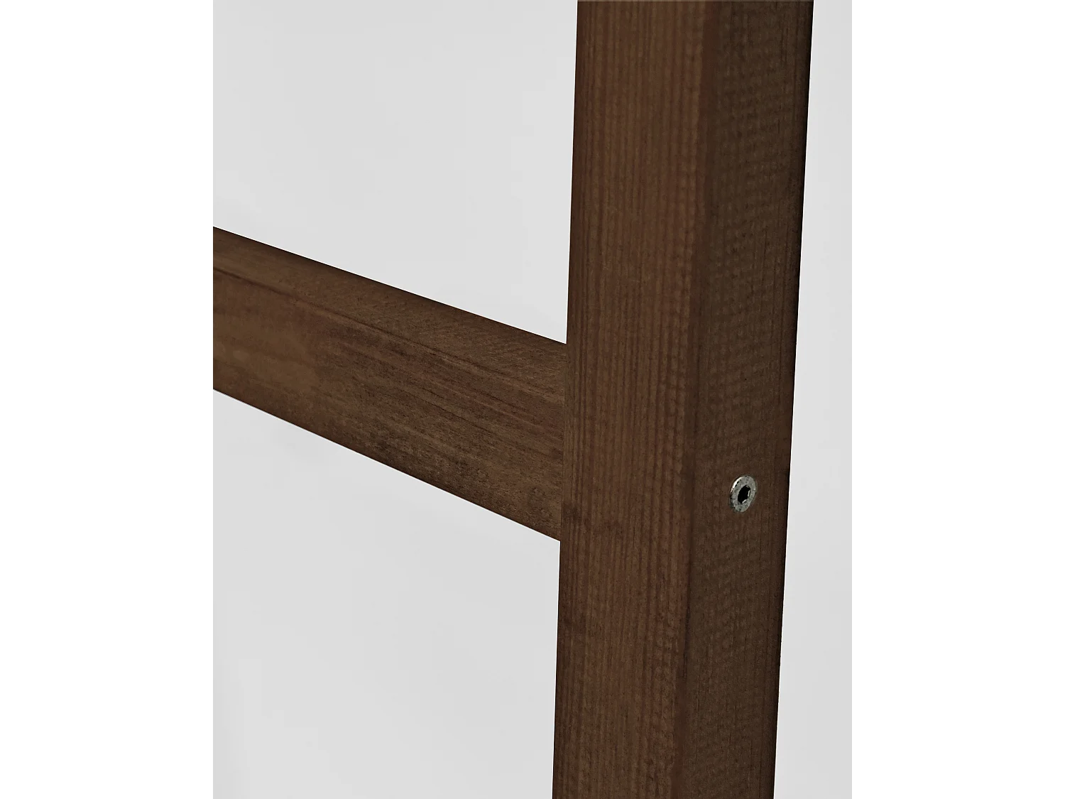 Escalera de madera maciza en tono nogal de 118x41cm - STAIRS - DECOWOOD