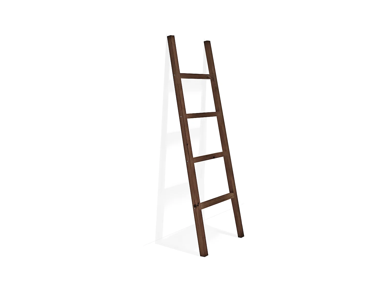 Escalera de madera maciza en tono nogal de 150x41cm - STAIRS - DECOWOOD