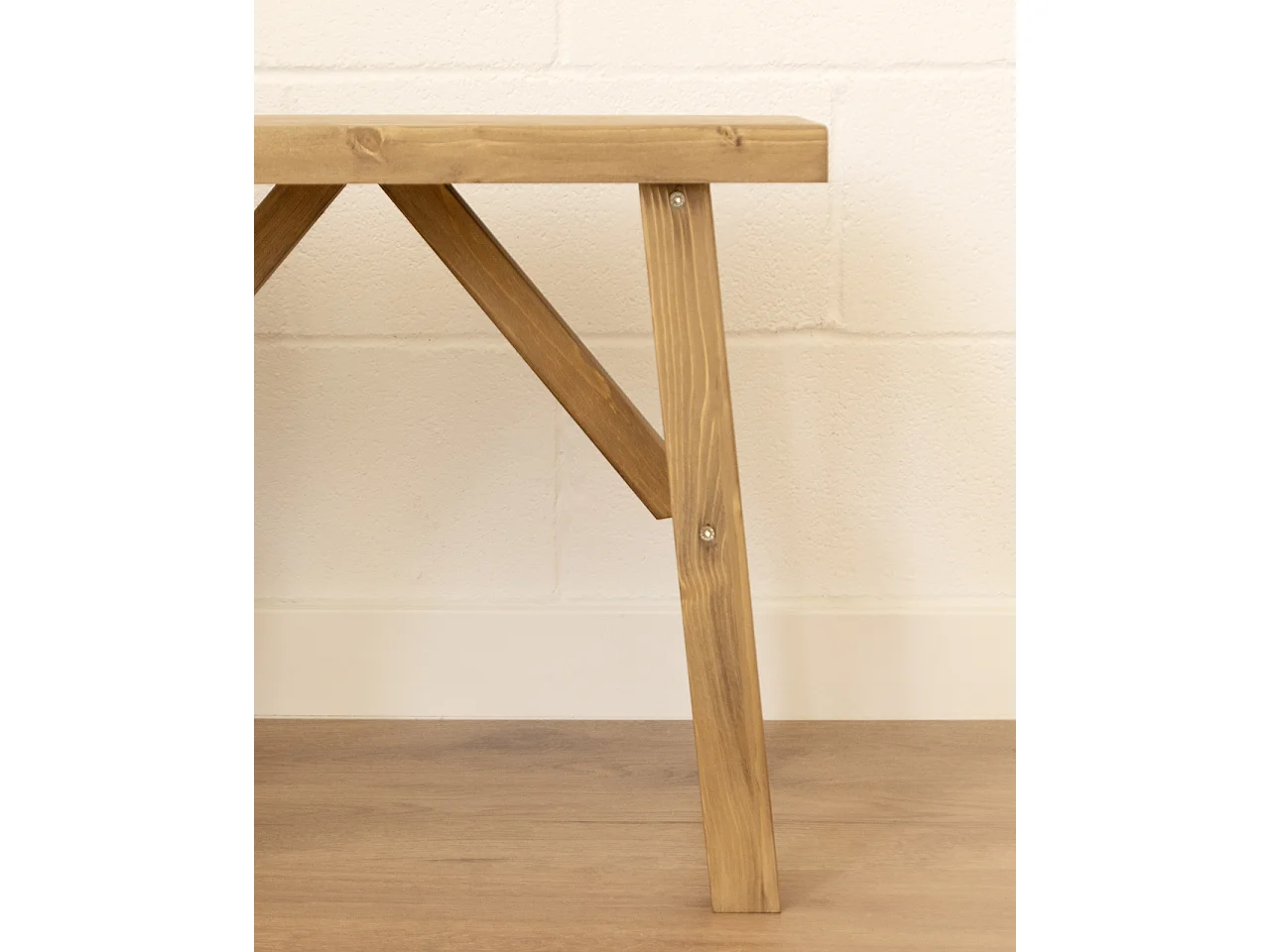 Tabouret en bois de sapin vieilli 55x45cm - SIEP - DECOWOOD