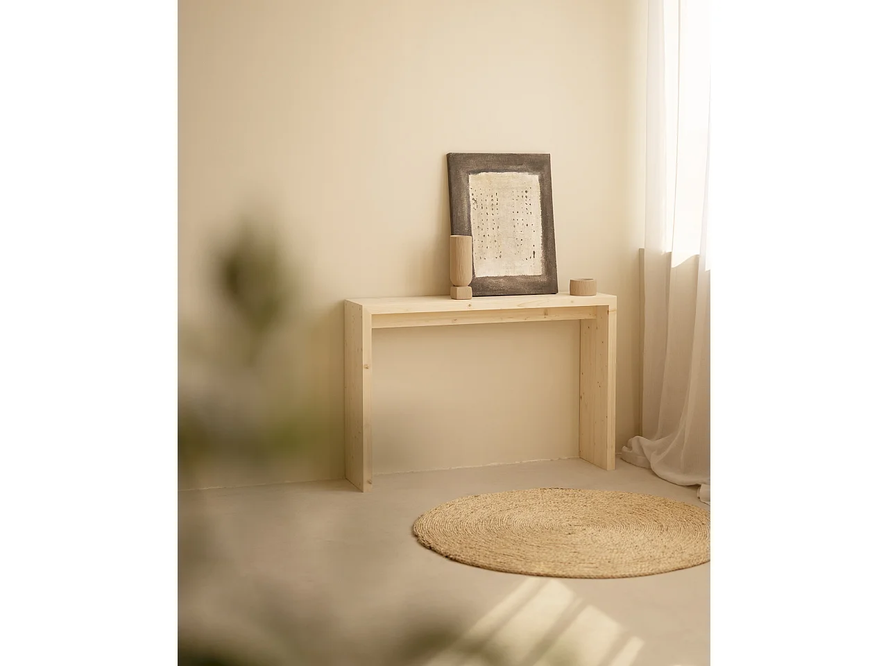 Quadro decorativo di cotone fatto a mano senza cornice 60x80cm - GAIA - DECOWOOD