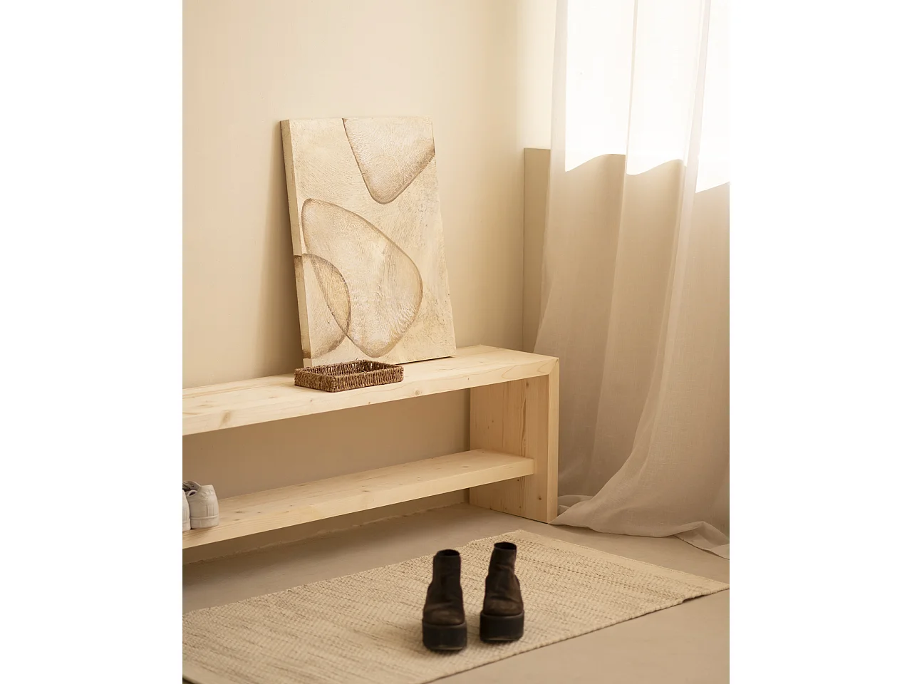 Cuadro decorativo sobre lienzo de algodón pintado artesanalmente con pintura al oleo sin marco de 60x80cm - FLORENS - DECOWOOD