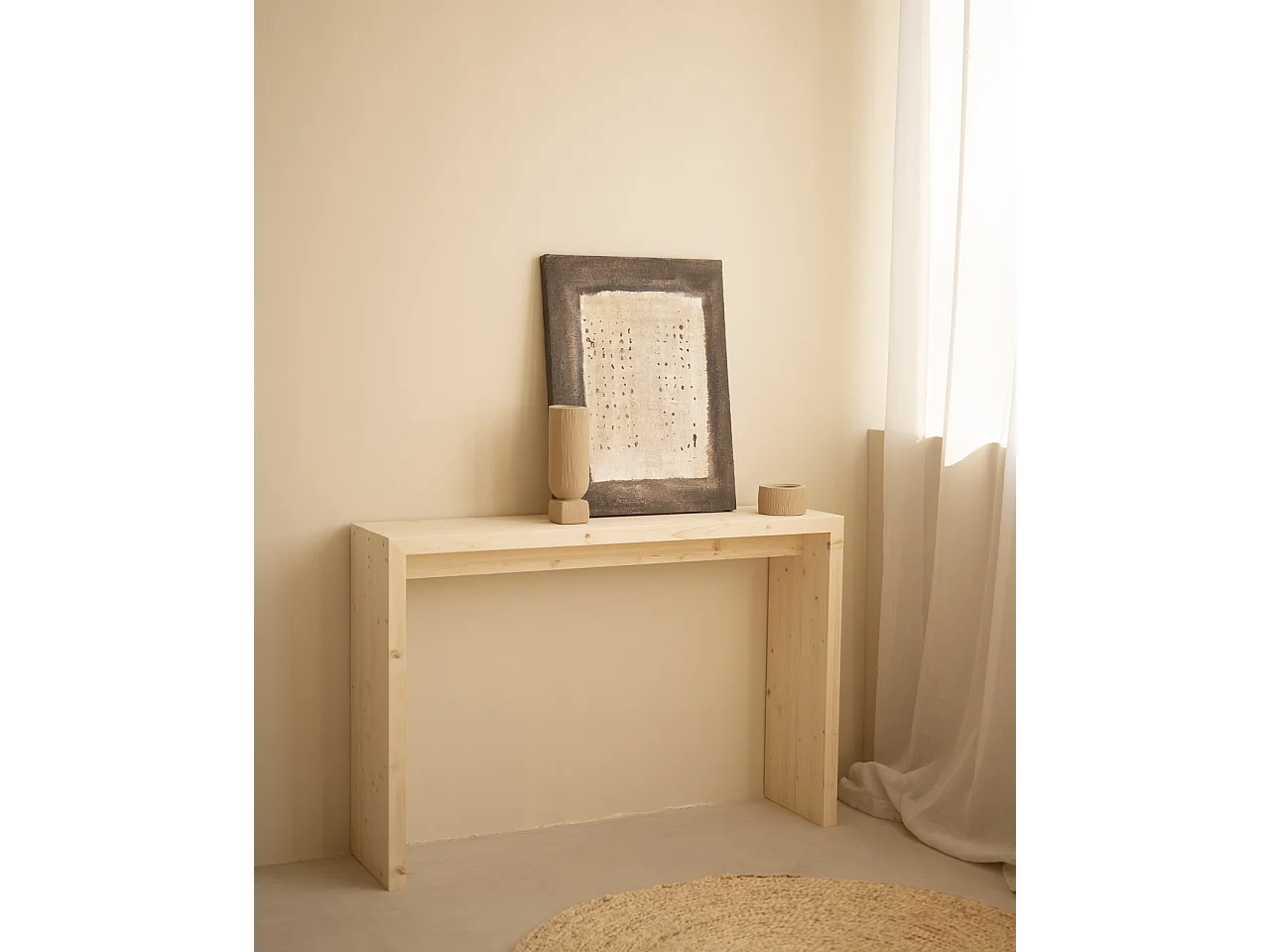 Quadro decorativo di cotone fatto a mano senza cornice 80x100cm - GAIA - DECOWOOD