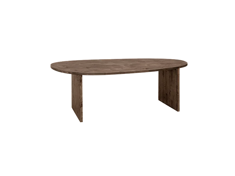 Table à manger en bois de sapin marron 210,2x75cm - MUR - DECOWOOD
