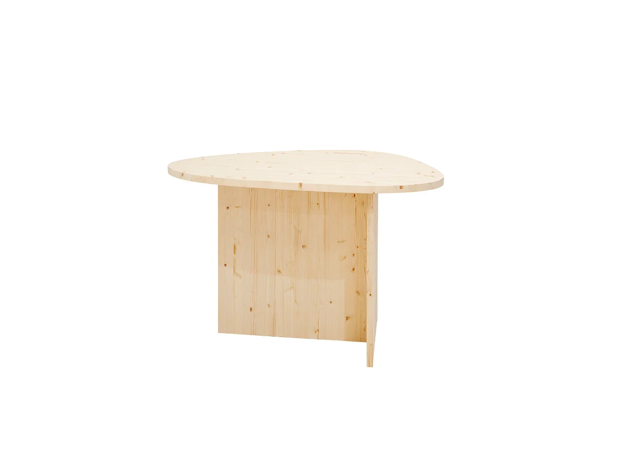 Table à manger en bois de sapin naturelle 142,9x75cm - MUR - DECOWOOD