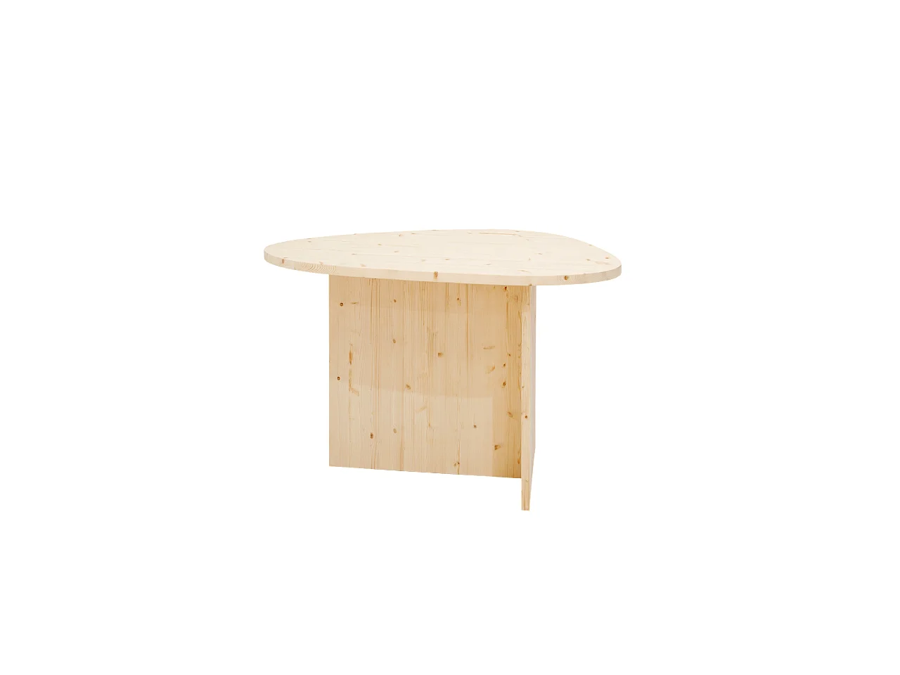 Table à manger en bois de sapin naturelle 142,9x75cm - MUR - DECOWOOD