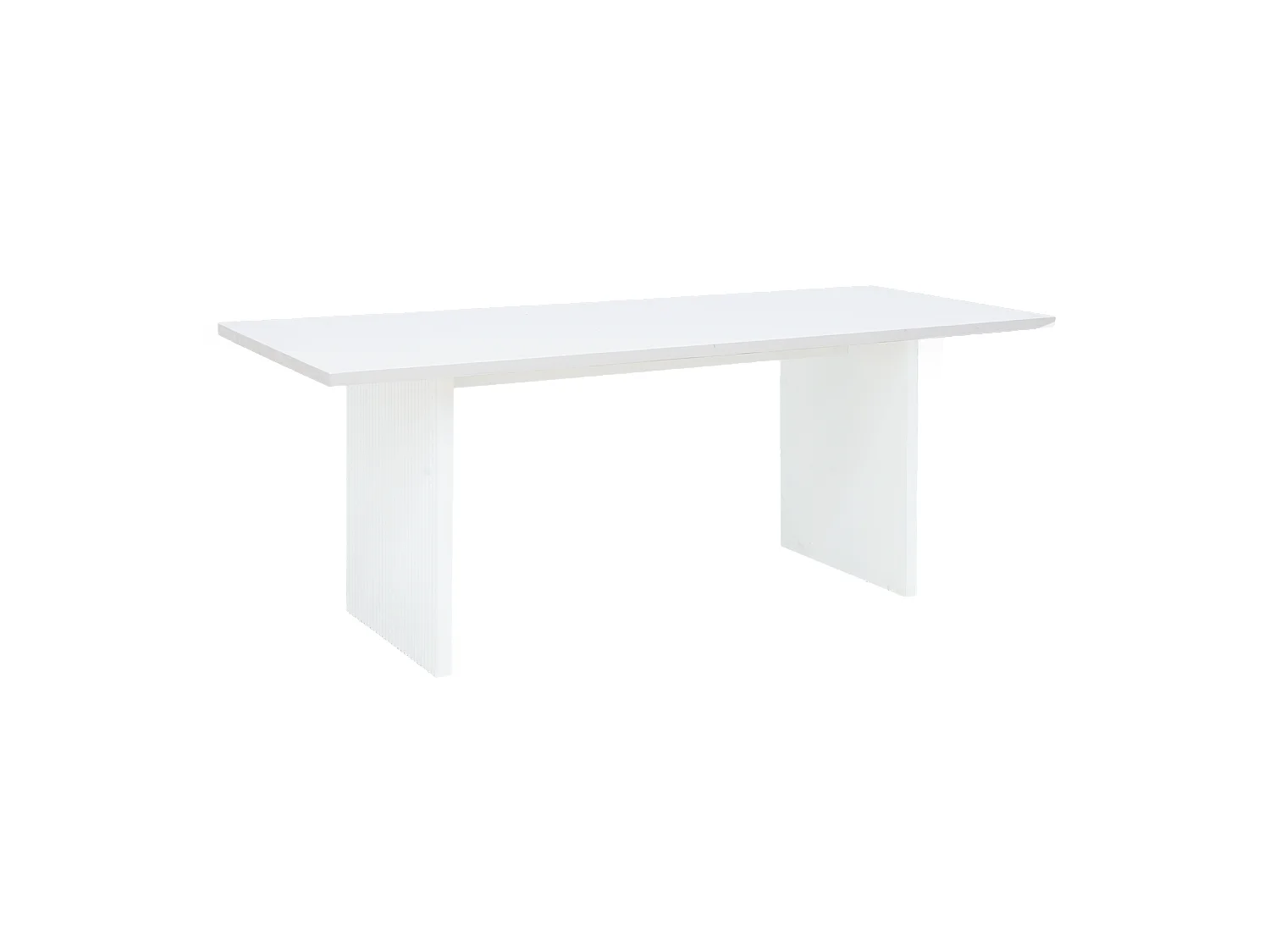 Table de salle à manger en bois blanc 180x75cm - BALI - DECOWOOD