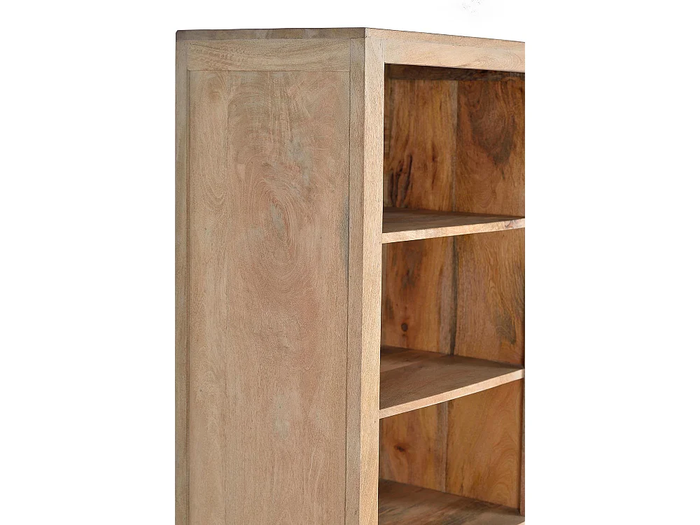 Étagère en bois de manguier et pieds en métal