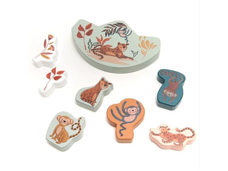 Juego de equilibrio madera multicolor 2x18x20 cm