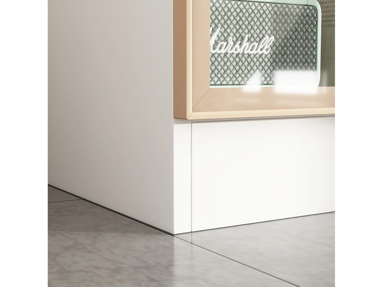 Vitrine avec LED 3 couleurs - 2 portes et à 4 niveaux - push to open, 80x40x160cm, blanc