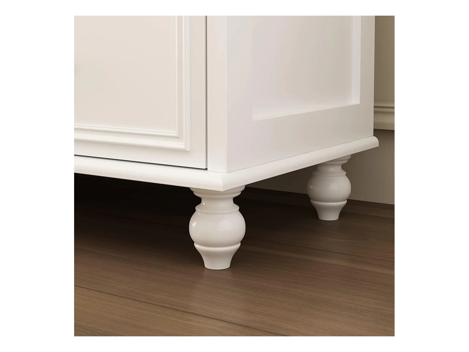 Commode moderne avec 9 tiroirs Salon Chambre Bureau 160x40x80cm façade Blanc