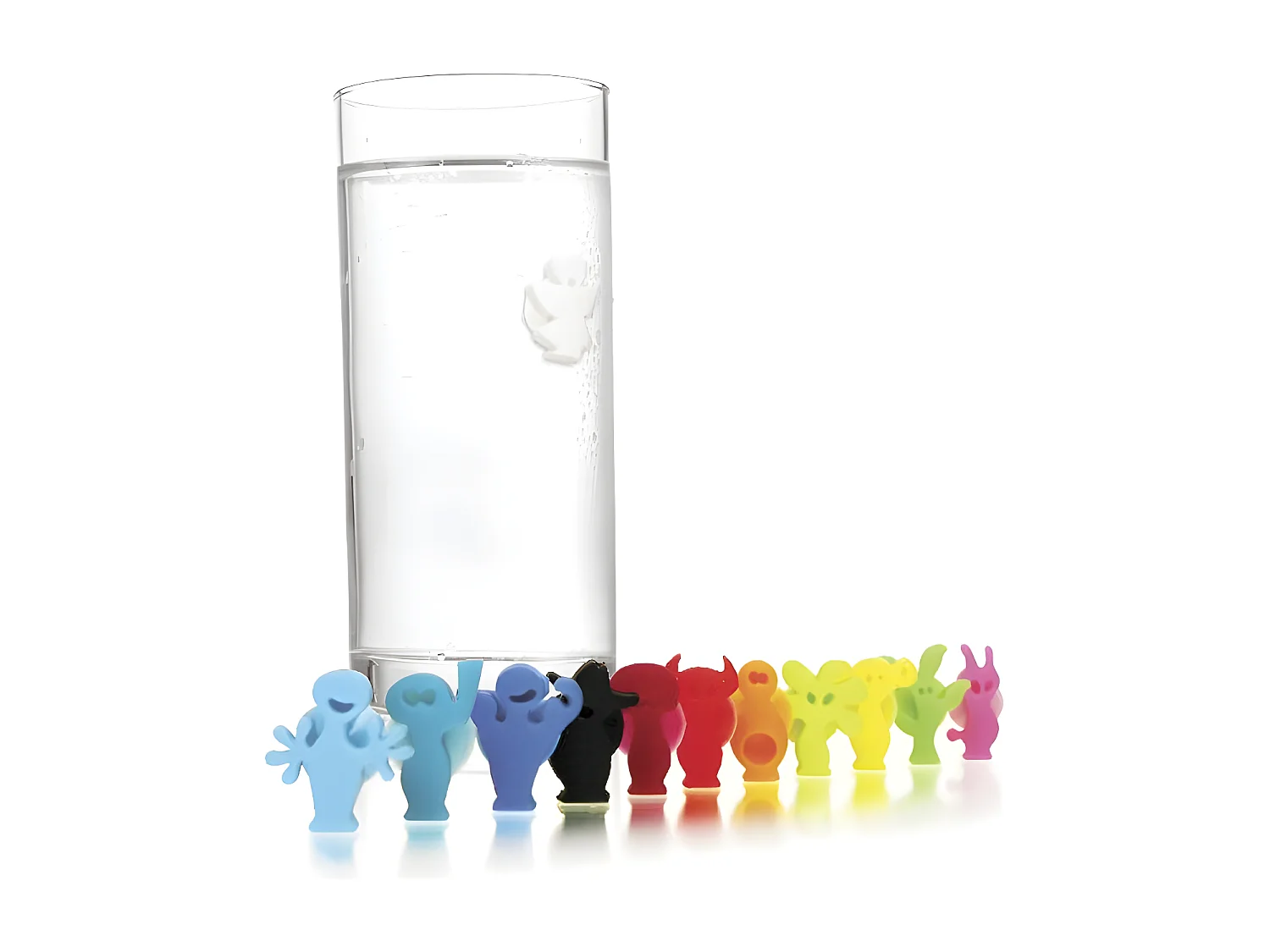 Boite 12 marque-verres fantaisie