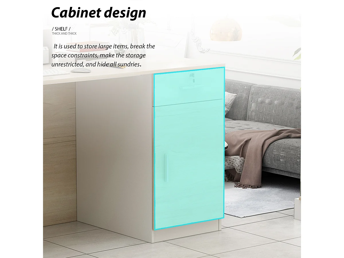 Bureau d'accueil avec rangement,Comptoir de réception,Tiroirs et armoires verrouillables,Salon,Lobby Blanc,121x60x110cm