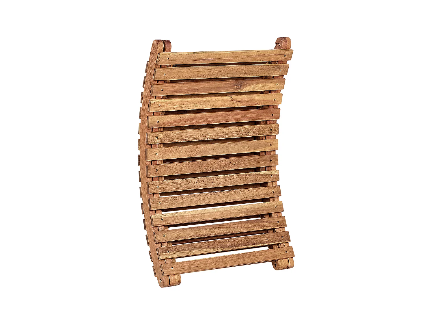 Sonnenliege mit Kissen LUINO Akazienholz Cremeweiss