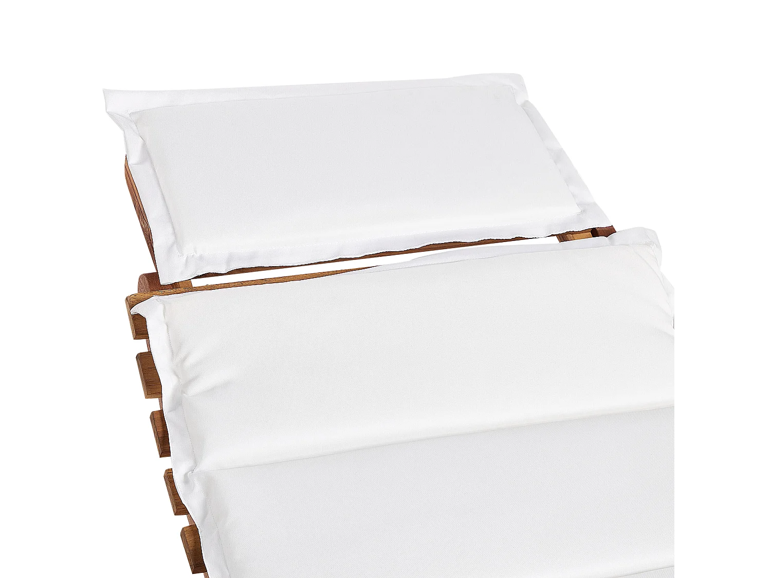 Transat avec coussin LUINO Acacia Blanc cassé