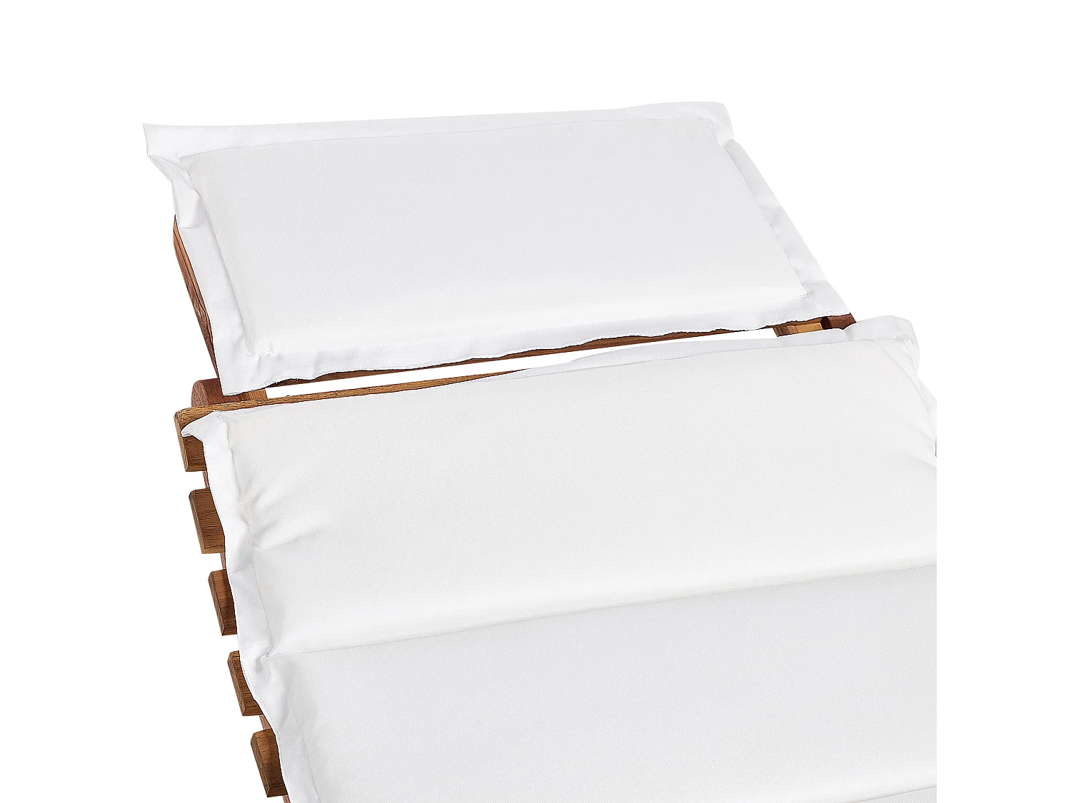 Transat avec coussin LUINO Acacia Blanc cassé