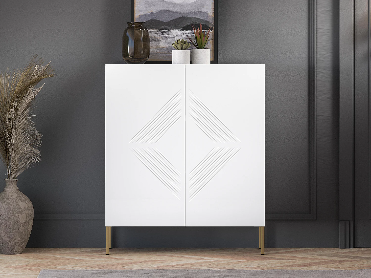 Dressoir CLEARING SB100 2D 100x37x120 Wit