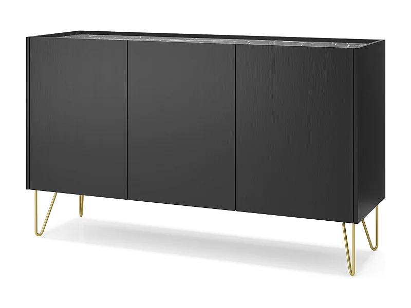 Credenza HARMONY SB144 3D 144x37x83 Nero