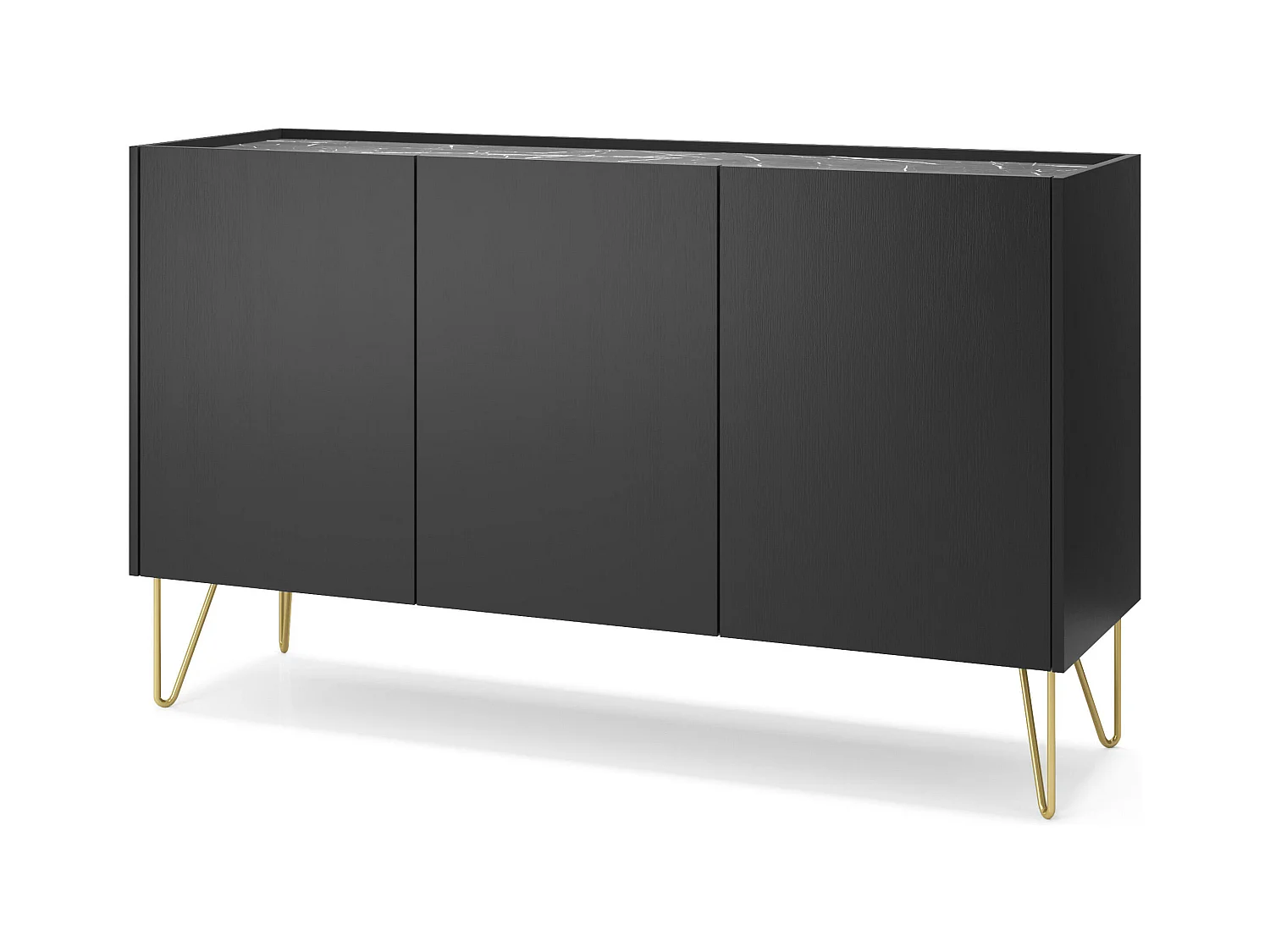 Buffet HARMONY SB144 3D 144x37x83 Noir