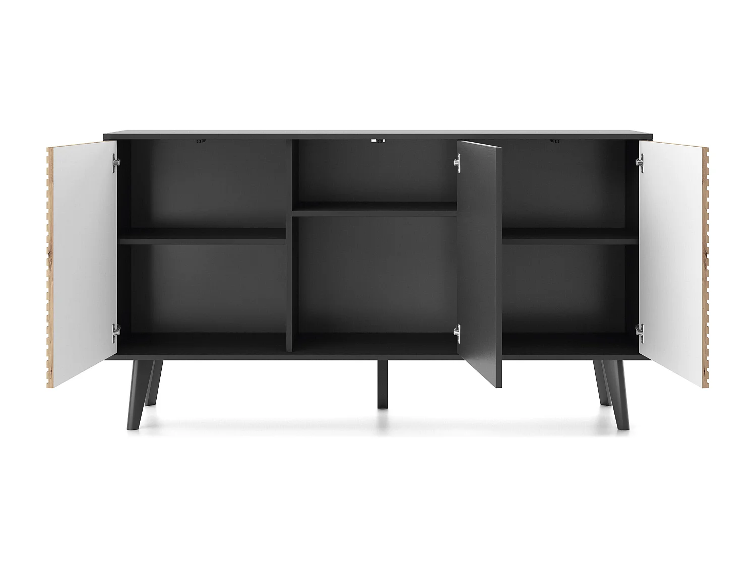 Credenza WILLOW SB154 3D 154x39x83 Nero