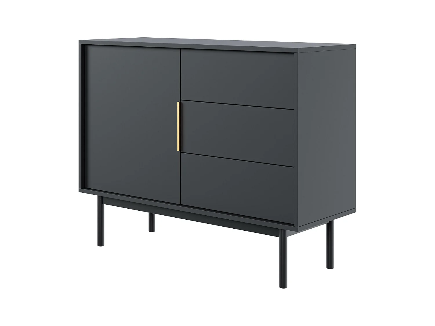 Dressoir VIVA SB104 1D3D 104x39x82 Zwart