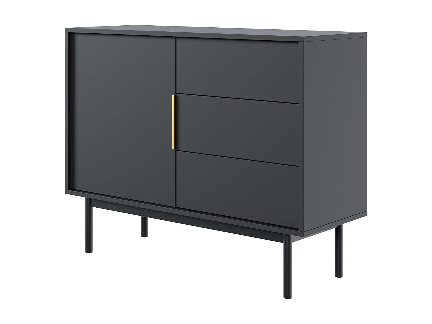 Buffet VIVA SB104 1D3D 104x39x82 Noir