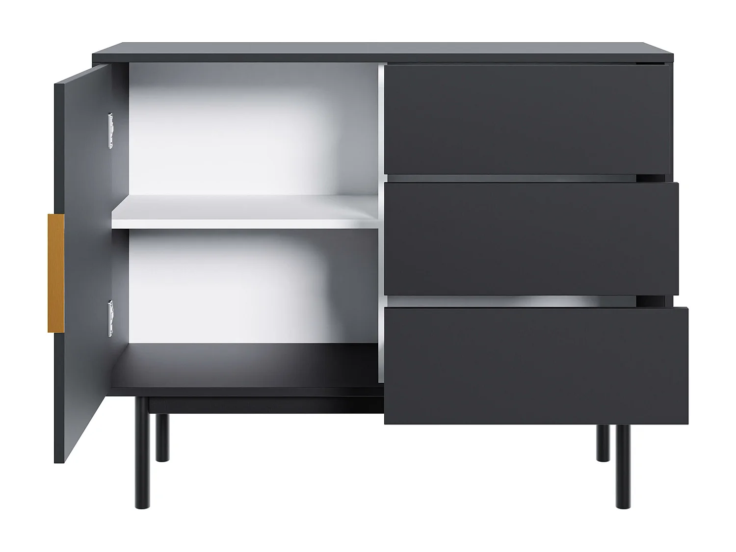 Buffet VIVA SB104 1D3D 104x39x82 Noir