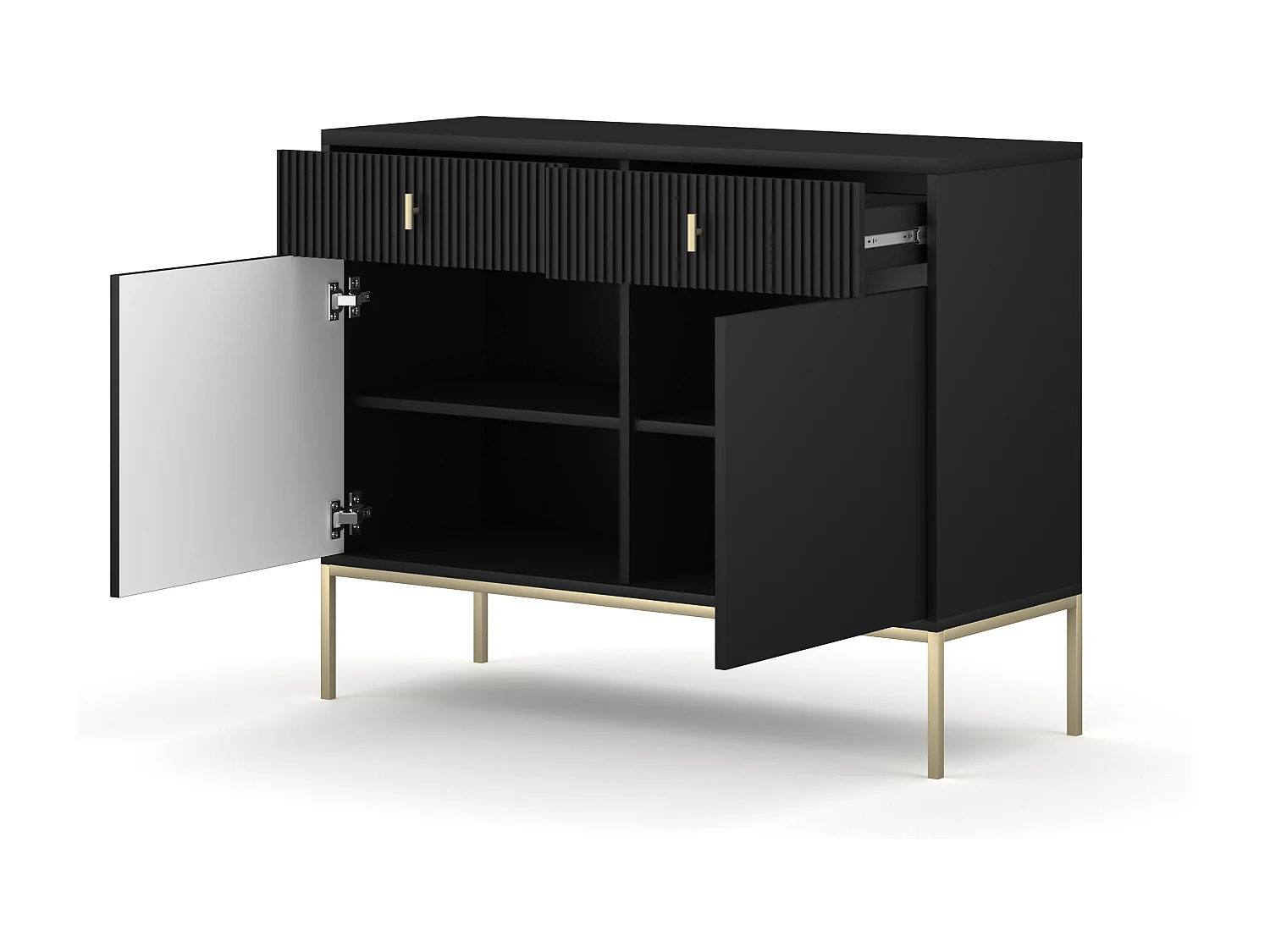 Dressoir MAGGIORE SB104 2D2D 104x39x83 Zwart