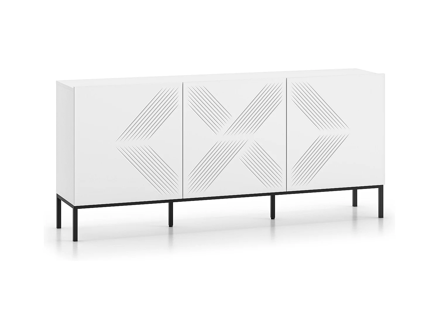 Dressoir CLEARING SB170 3D 170x37x77 Wit
