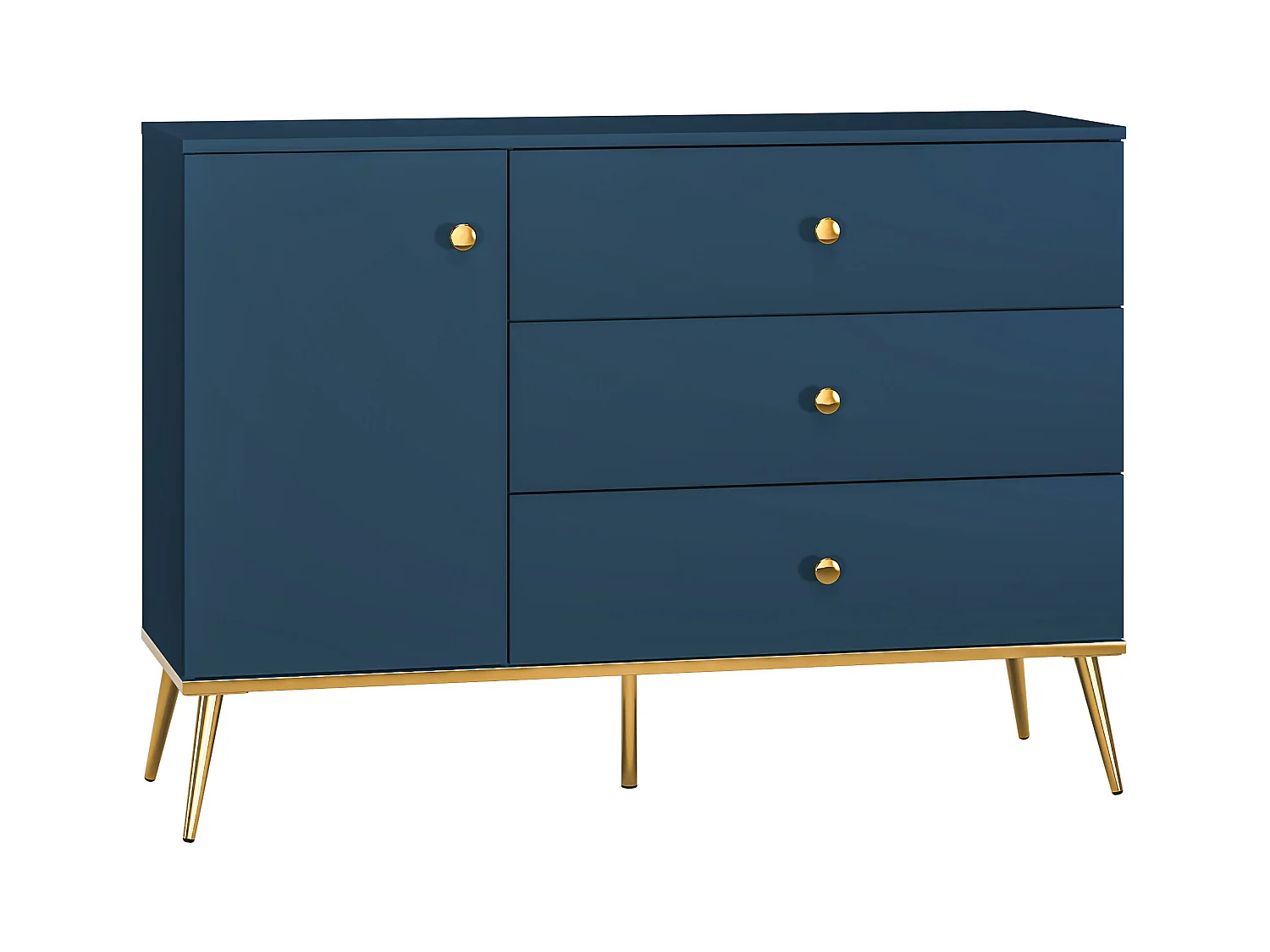 Buffet MARINE SB120 1D3D 120x40x85 Bleu