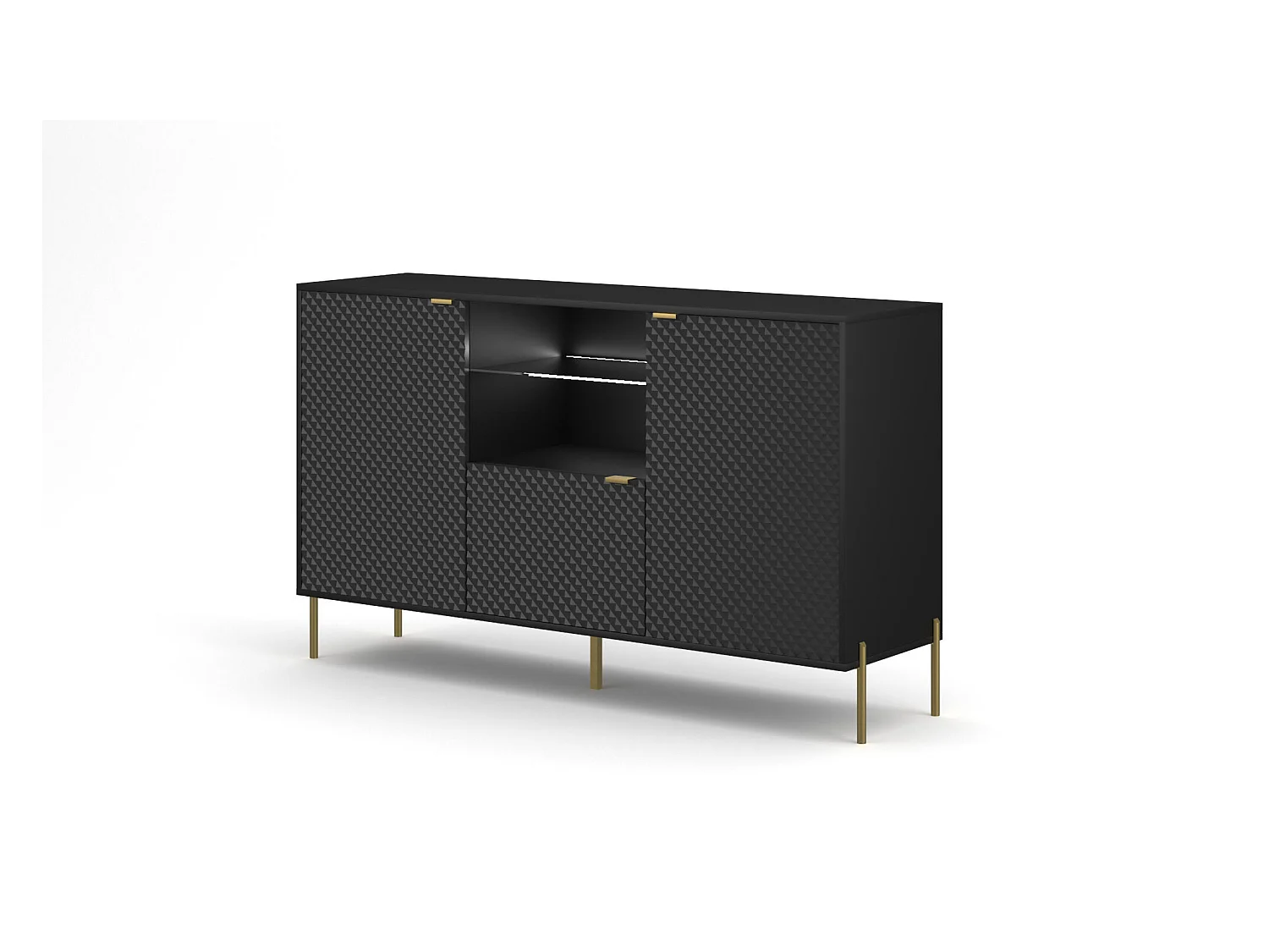 Buffet DIAMO SB156 3D 156x42x91 Noir
