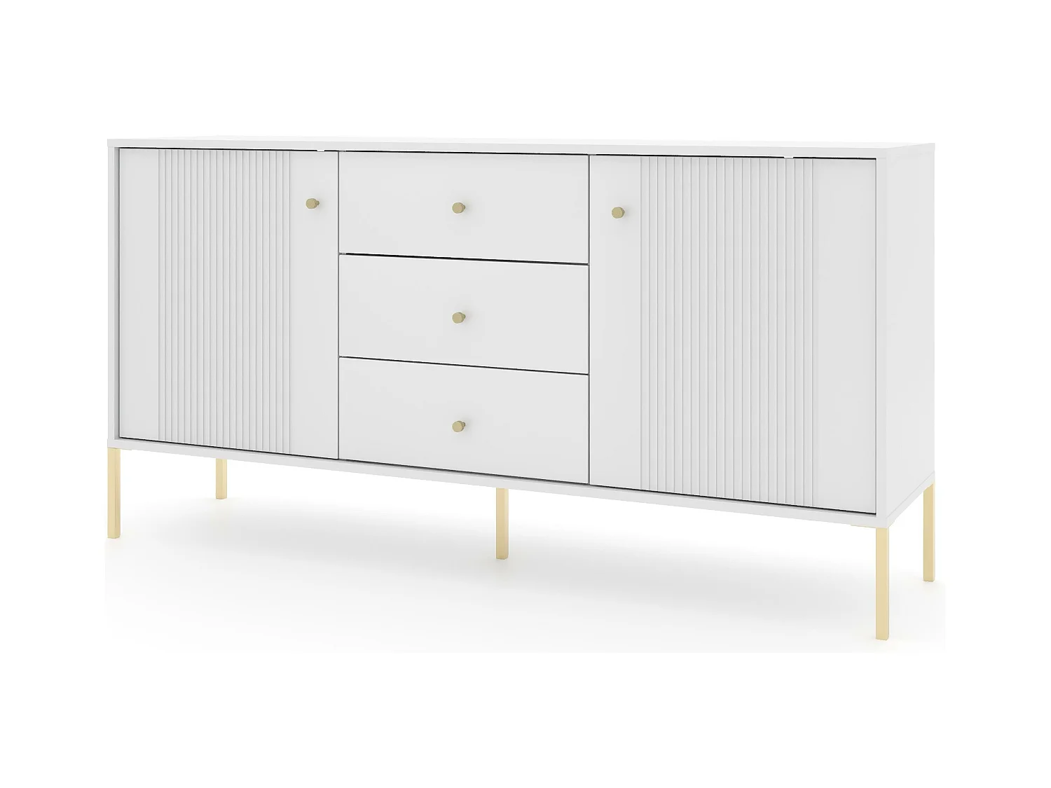 Buffet ISEO SB154 2D3D 154x39x79 Blanc