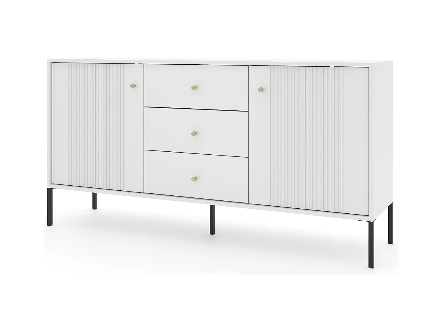 Buffet ISEO SB154 2D3D 154x39x79 Blanc