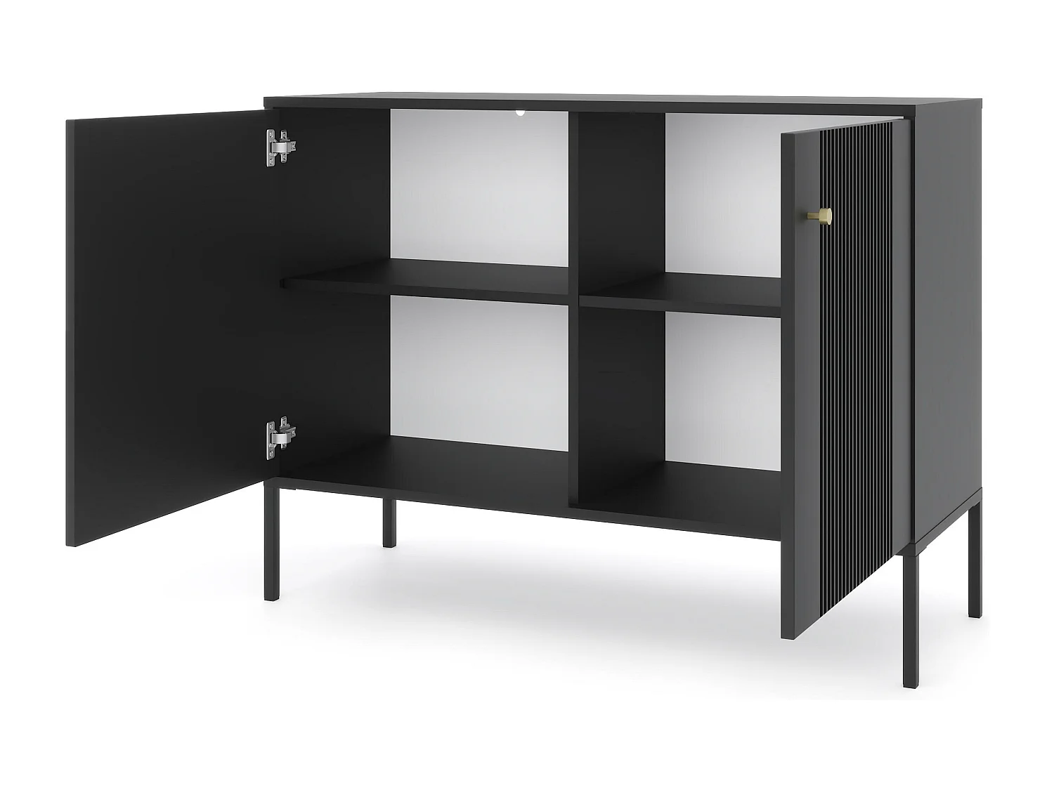 Buffet ISEO SB104 2D 104x39x79 Noir