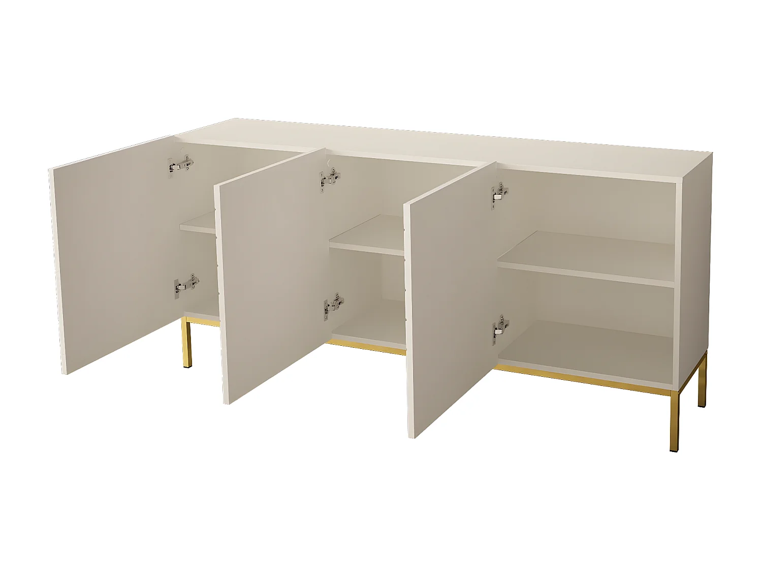 Buffet GALA SB160 3D 160x37x76 Blanc